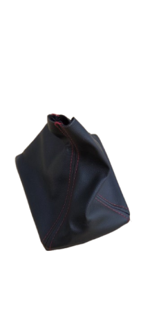 Manșon schimbător viteze Opel Astra H – piele ecologică neagră cu cusături roșii [2]