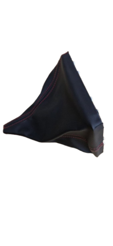 Manșon schimbător viteze Opel Astra H – piele ecologică neagră cu cusături roșii [4]