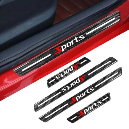 Ornamente de prag auto din fibrÄ de carbon 5d anti-zgÃ¢rieturi [7]