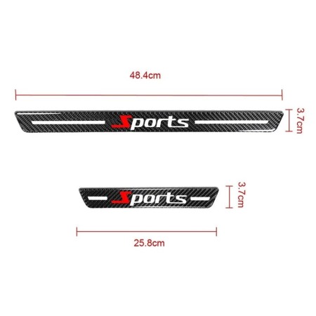 Ornamente de prag auto din fibrÄ de carbon 5d anti-zgÃ¢rieturi [2]