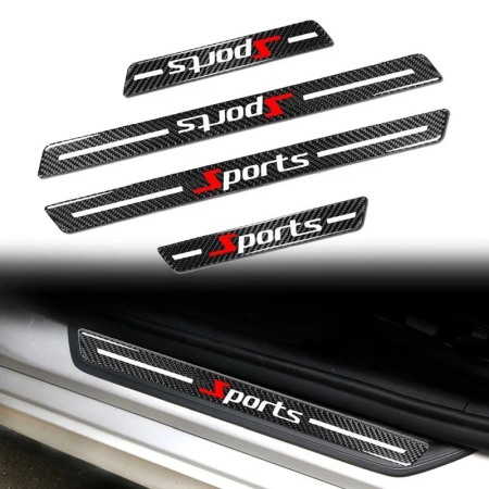 Ornamente de prag auto din fibrÄ de carbon 5d anti-zgÃ¢rieturi [4]