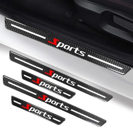 Ornamente de prag auto din fibrÄ de carbon 5d anti-zgÃ¢rieturi [5]