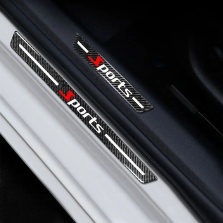 Ornamente de prag auto din fibrÄ de carbon 5d anti-zgÃ¢rieturi [6]