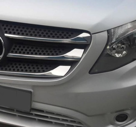 Ornamente inox grila Mercedes Vito W447 2014-2020 [2]