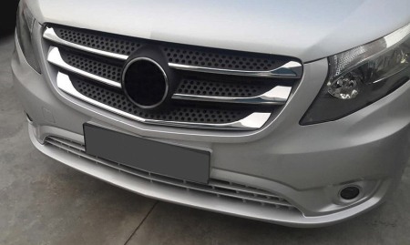 Ornamente inox grila Mercedes Vito W447 2014-2020 [4]
