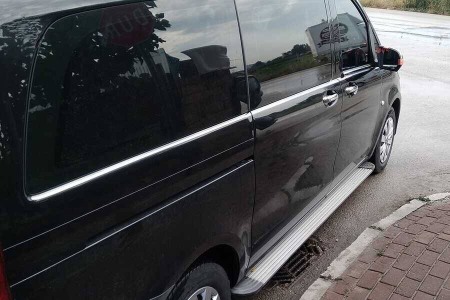 Ornamente inox pentru geamuri Mercedes Vito W447 2015-2023 caroserie scurta [2]