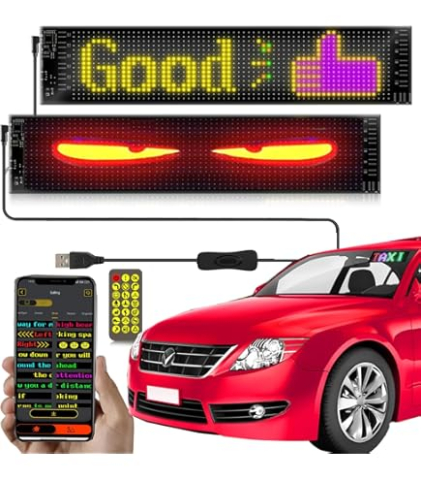 Panou LED Matrix Flexibil RGB, Control Aplicatie, Afisaj Publicitar 374x92mm,devil evies [2]