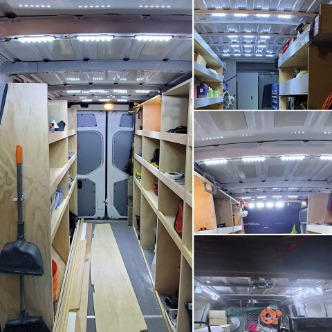 Plafonieră Auto LED Universală 25cm –15W,1380lm, 12V-24V, Lumină Puternică Alb-Rece - Copie [8]