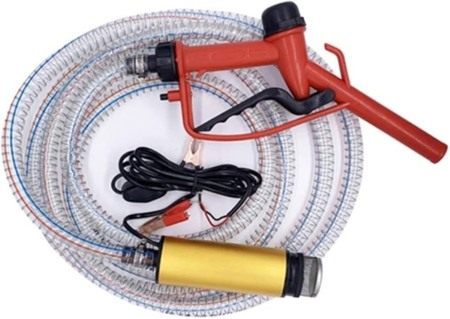 Diverse - Pompa transfer lichide cu furtun si pistol la 12v