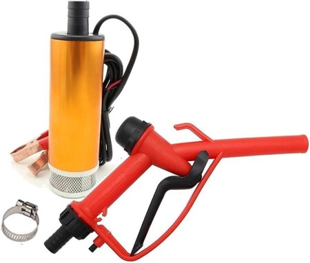 Pompa transfer lichide cu furtun si pistol la 12v [1]