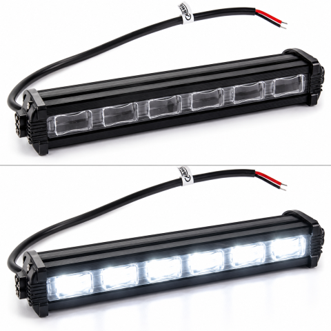 Proiectoare de ceata - Proiector LED 18W 12V-24V, 6 LED, 6000K, IP67, 18 cm
