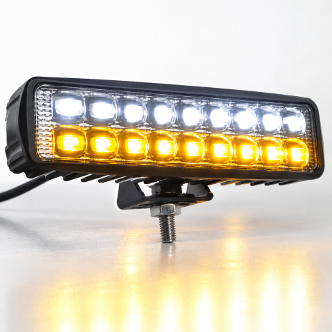 Becuri galbene - Proiector LED Auto 18W 9-32V Alb Galben 6000K 2300K