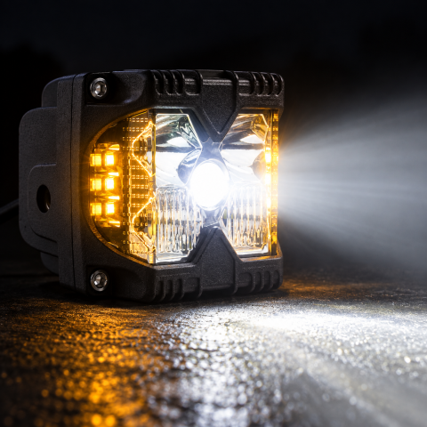 Proiector LED Auto 60W 9-36V Alb Galben 6000LM IP67 [7]