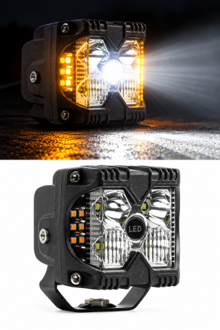 Proiectoare de ceata - Proiector LED Auto 60W 9-36V Alb Galben 6000LM IP67