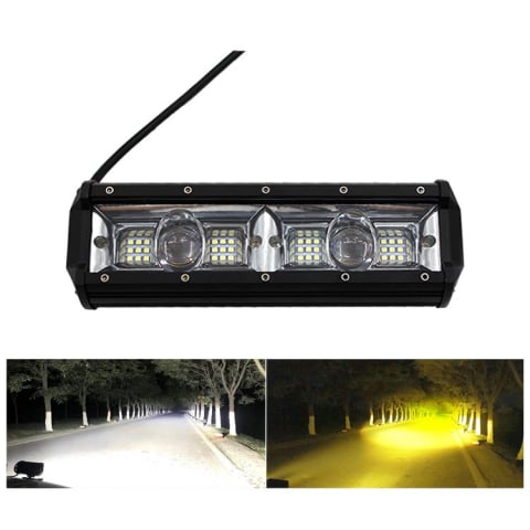 Proiector LED Auto Offroad Dublu 96W, 12V-80V, Spot cu Lupă, IP67