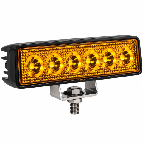 Proiector LED Galben 2800k 12-24V, 6 LED, 15x4 cm, [4]