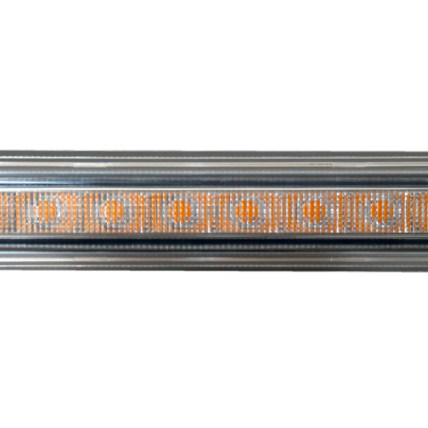 Proiector LED stroboscopic 12-24V, 15W, 47 cm, galben, cu telecomandă, super slim – IP65 [9]