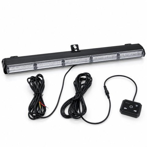 Girofare auto - Bară Stroboscopică LED 79 cm, 25W, 12-24V, Telecomandă