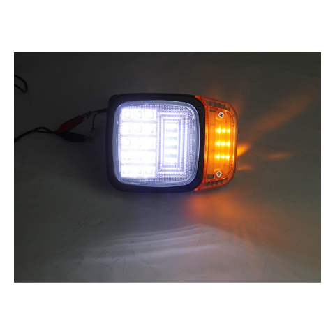 Proiector LED Utilaj cu Semnalizare 18W 9-32V Alb + Portocaliu [1]