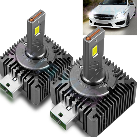 Kit instalatie xenon cambus - Set 2 Becuri LED D3S Canbus Plug & Play 180W 23000lm 6000K IP67