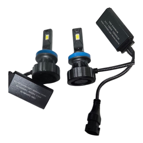 LED - Set 2 Becuri LED H11 Canbus 120W – 12000 LM, 6000K Alb Rece, V20