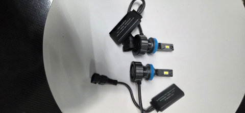 Set 2 Becuri LED H11 Canbus 120W – 12000 LM, 6000K Alb Rece, V20 [4]