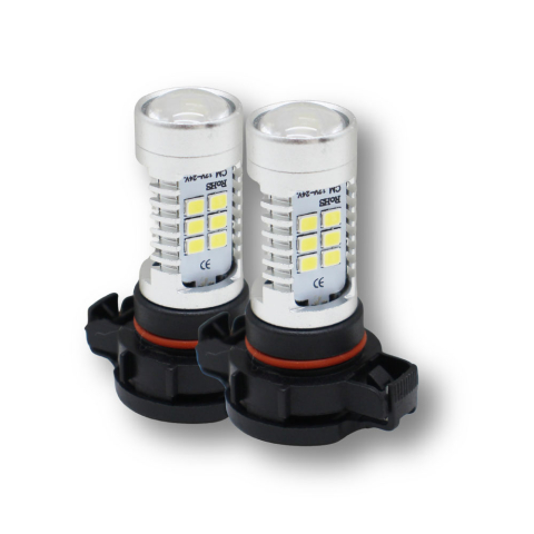Set 2 Becuri LED H16 CANBUS 21 SMD 5500K Alb Xenon [3]