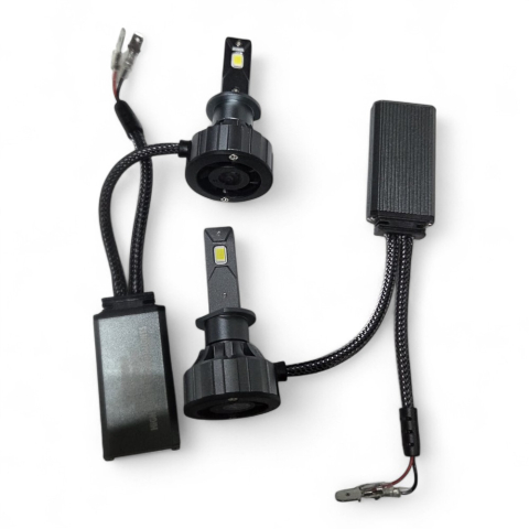 Set 2 Becuri LED H1 Canbus 120W – 12000 LM, 6000K Alb Rece, V20 [8]