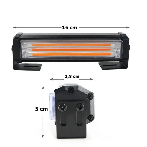 Set 2 Lămpi Avertizare COB 36W 12V-24V cu Telecomandă [4]