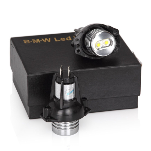 Set 2 LED Marker Angel Eyes BMW E90 Seria 3, 6W, Alb Puternic, Fără Eroare [2]