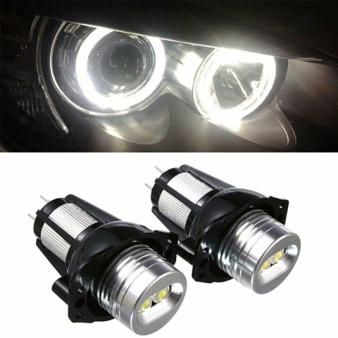 Becuri - Set 2 LED Marker Angel Eyes BMW E90 Seria 3, 6W, Alb Puternic, Fără Eroare