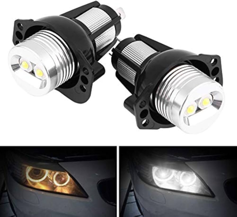 Set 2 LED Marker Angel Eyes BMW E90 Seria 3, 6W, Alb Puternic, Fără Eroare [4]