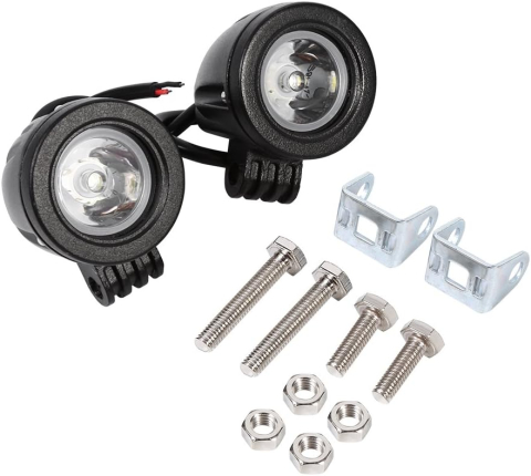 Set 2 Proiectoare LED Moto 10W 12V Lumina Alba 1800LM [4]