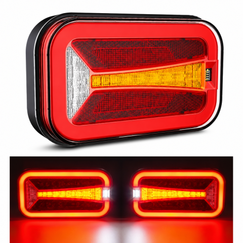 Leduri - Set 2 Stopuri LED Remorcă Semnalizare Dinamică 12V/24v