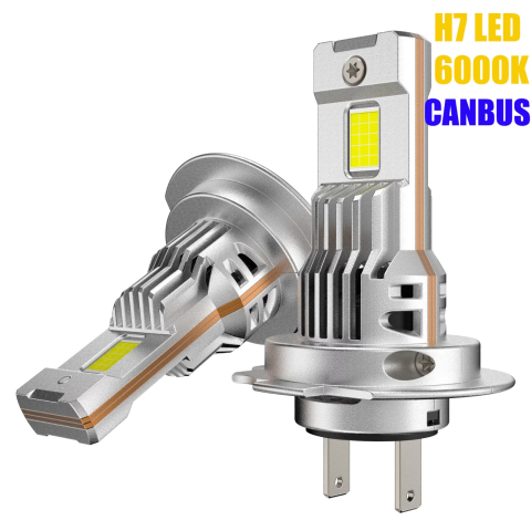 Becuri - Set Becuri LED H7 INELAG 200W 21000LM 6000K Alb Rece cu Ventilator 12V