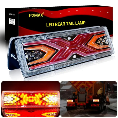 Set Stopuri LED Spate 12V-24V Universale pentru Remorcă, Rulotă, Camper, Camion, Dubă [1]