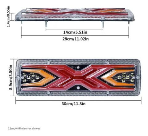 Set Stopuri LED Spate 12V-24V Universale pentru Remorcă, Rulotă, Camper, Camion, Dubă [3]