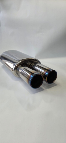 Toba sport cu 2 iesiri din inox rotunde arse [5]