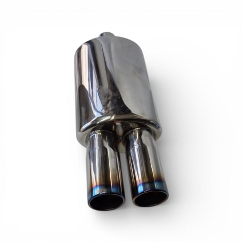 Toba sport cu 2 iesiri din inox rotunde arse [3]