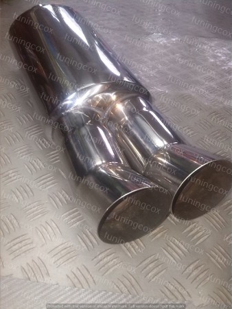 Toba sport inox cu 2 iesiri ridicate [3]