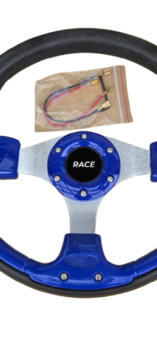 Volan sport universal albastru, 33 cm [1]