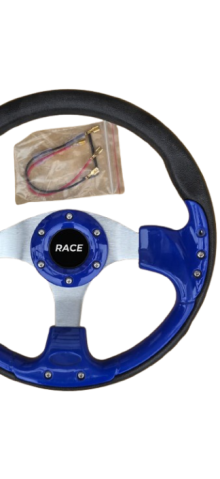 Volan sport universal albastru, 33 cm [3]