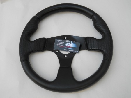 Accesorii interior - Volan sport claxon pe mijloc - Negru
