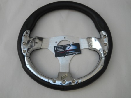 Accesorii interior - Volan sport cromat cu claxon pe mijloc
