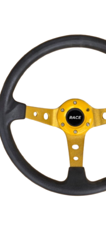 Volan sport auriu metalic, universal, 33 cm [1]