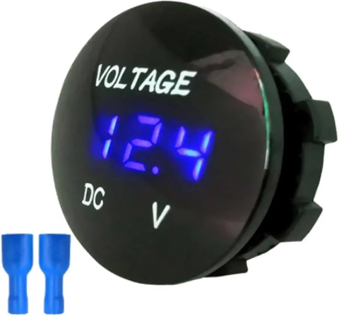 Voltmetru Digital Auto LED 8-48V 12V 24V, Albastru [1]