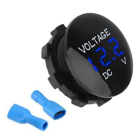 Voltmetru Digital Auto LED 8-48V 12V 24V, Albastru [5]