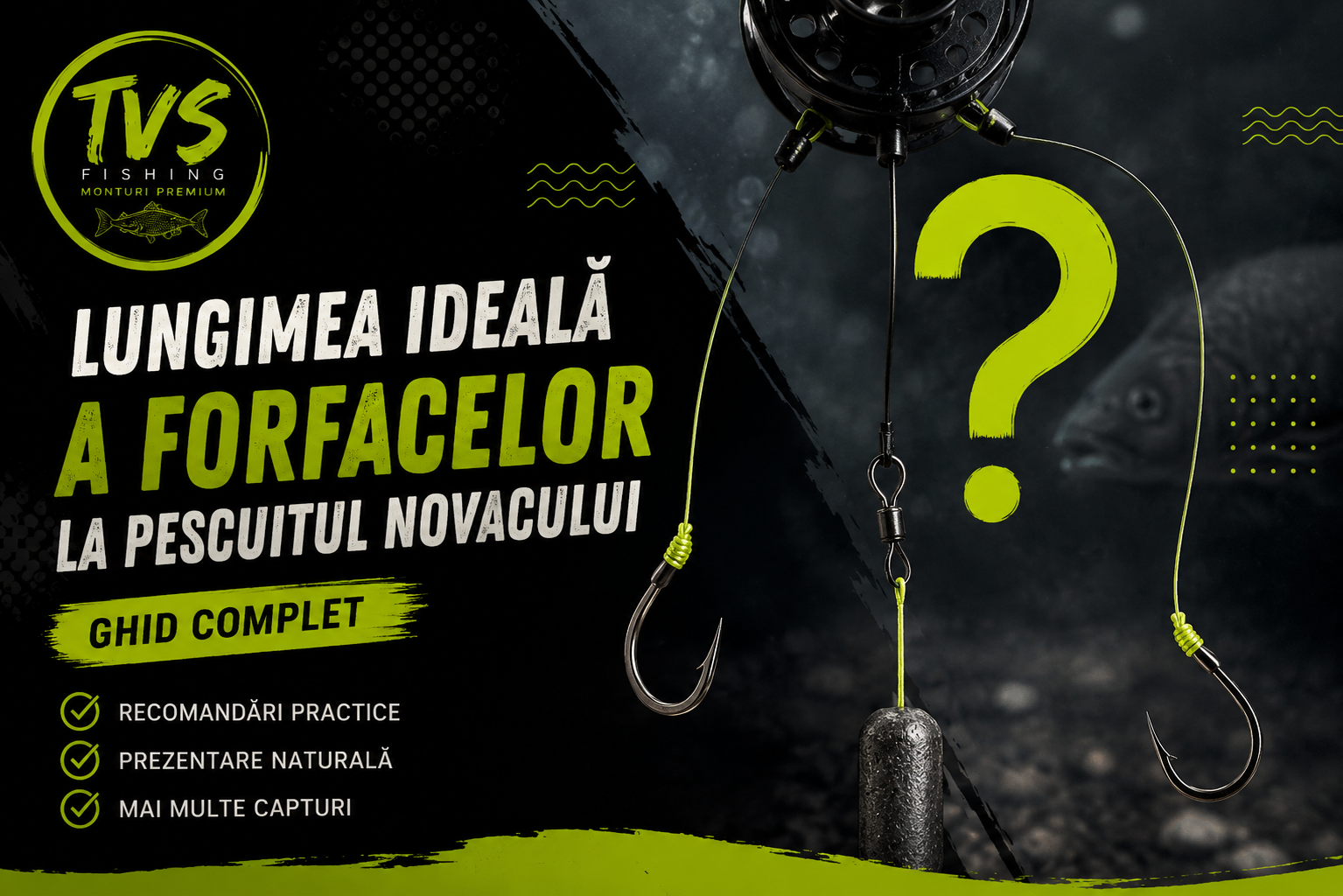 Lungimea ideală a forfacelor la pescuitul novacului