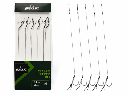 Forface - Forface Feeder cu Spin – Cârlig Nr. 6, 10 cm, Set 6 buc. Pro FL