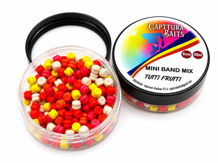 Wafters si Pop-Up - Mini Band Mix CAPTTURA Baits Tutti Frutti 6 mm 40 ml